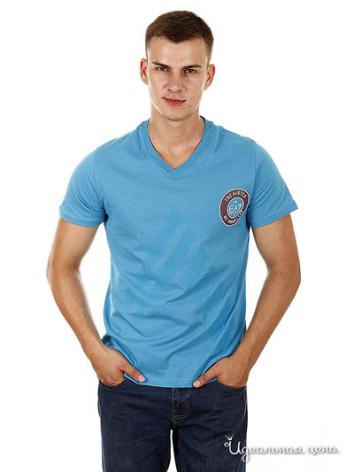 Футболка Armani, цвет цвет голубой