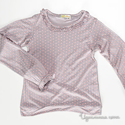 Футболка Etti Detti, цвет цвет светло-серый / белый / оранжевый