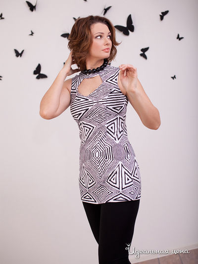 Туника MONOcollection, цвет черный, белый