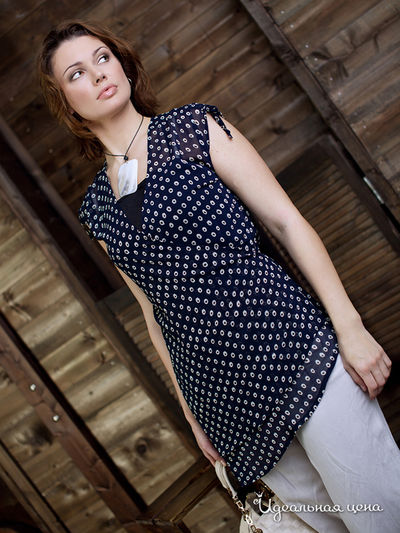 Блуза MONOcollection, цвет cиний