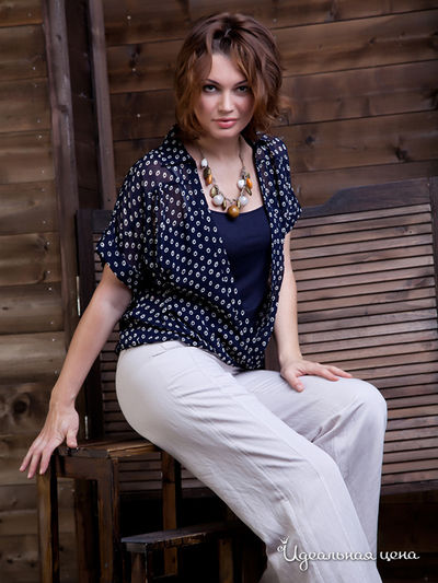 Блуза MONOcollection, цвет cиний