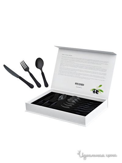 Набор столовых приборов, 12 предметов Kerle Koch, цвет черный