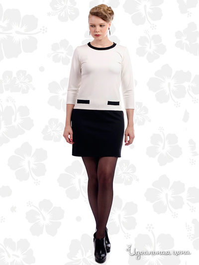 Платье Mirella Sole, цвет черный, белый