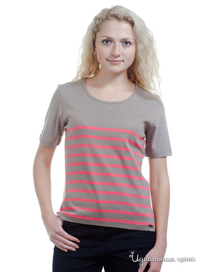 Футболка Thalassa, цвет светло-коричневый, розовый