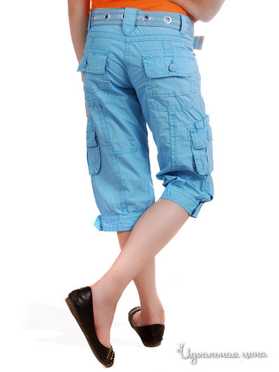 Укороченные брюки Million X для девочки, цвет бирюзовый