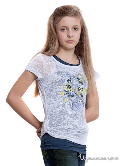 Футболка Million X, цвет белый, темно-синий