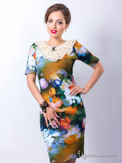 Платье Wisell, цвет Бежево-голубой