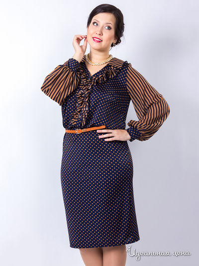 Платье Wisell, цвет Сине-коричневый