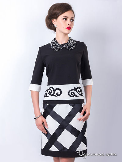 Платье Wisell, цвет черно-белый