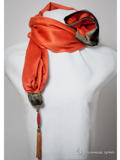 Шарф Arc-en-Ciel, цвет оранжевый,  зеленый