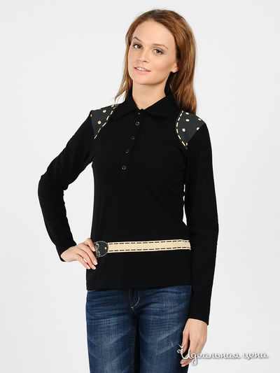 Поло Roberta di Camerino, цвет черный