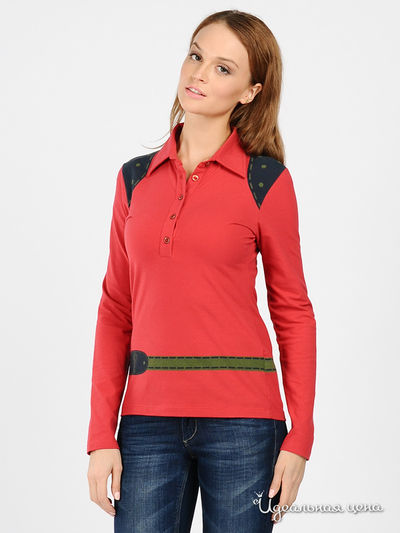 Поло Roberta di Camerino, цвет Красный