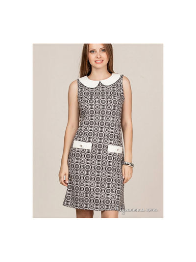 Платье Remix, цвет круги на сером