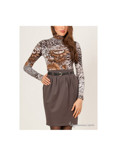 Юбка Remix, цвет Коричневый