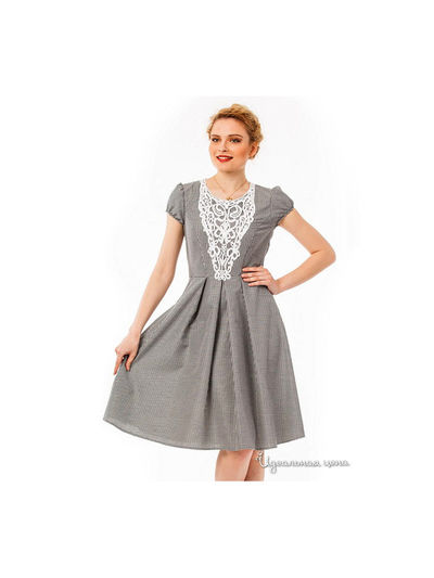 Платье Remix, цвет клетка бело-черная