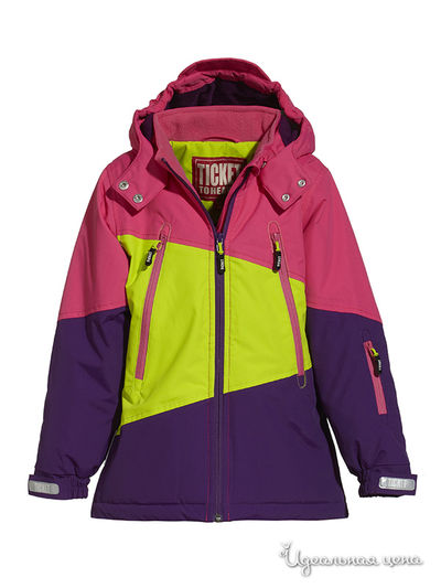 Куртка Ticket2Heaven, цвет ТРИ ЦВЕТА: РОЗОВЫЙ, САЛАТОВЫЙ И ФИОЛЕТОВЫЙ