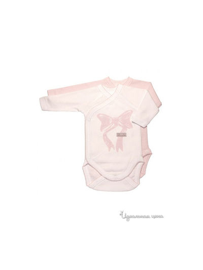 Боди Absorba, цвет розовый, белый