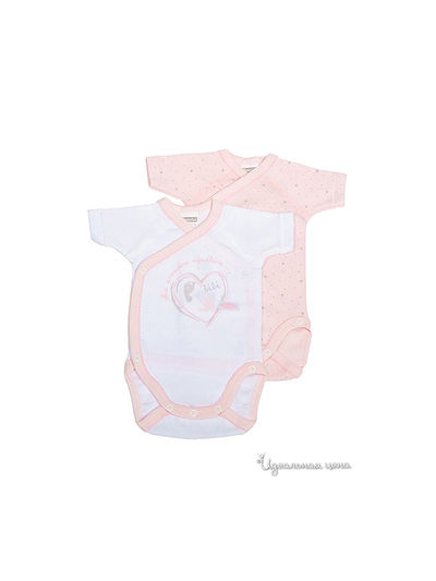 Боди Absorba, цвет розовый, белый