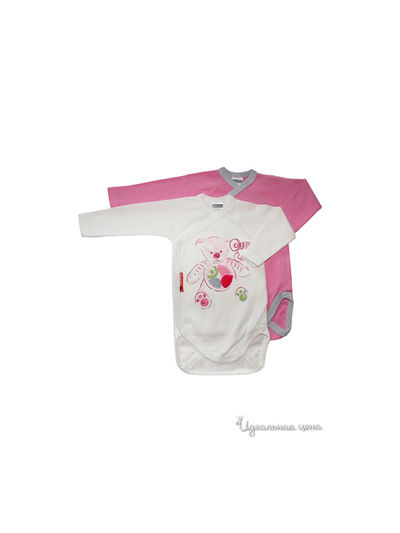 Боди Absorba, цвет бело-розовый