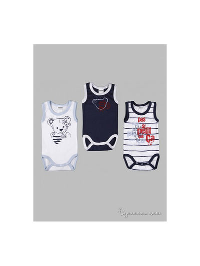 Боди Absorba, цвет белый, синий, голубой