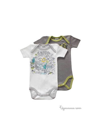 Боди Absorba, цвет белый, горчичный