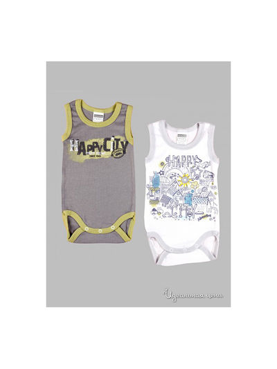 Боди Absorba, цвет белый, горчичный