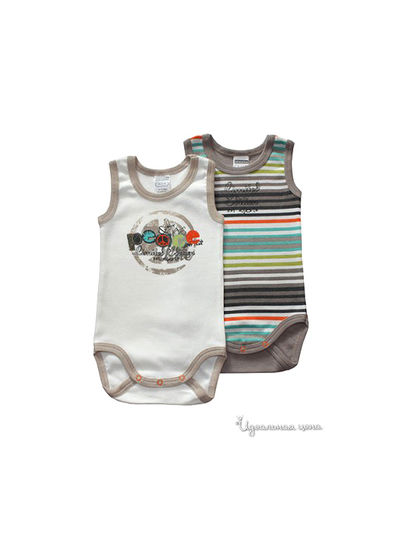 Боди Absorba, цвет молочный, полоска