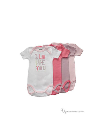 Боди Absorba, цвет белый, розовый