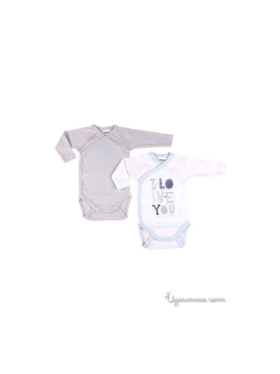 Боди Absorba, цвет молочный, голубой