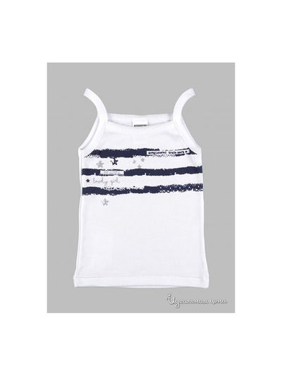 Майка Absorba, цвет синий,белый