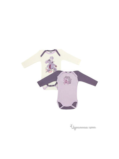 Боди Absorba, цвет молочный, сиреневый