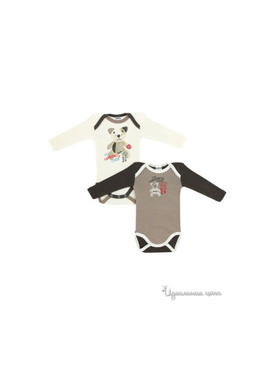 Боди Absorba, цвет молочный, серый