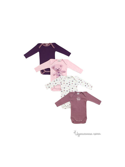 Боди Absorba, цвет фиолетовый, сердечки, сиреневый, розовый