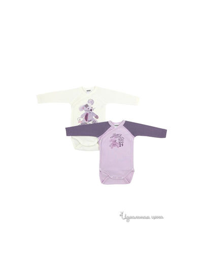 Боди Absorba, цвет молочный, сиреневый