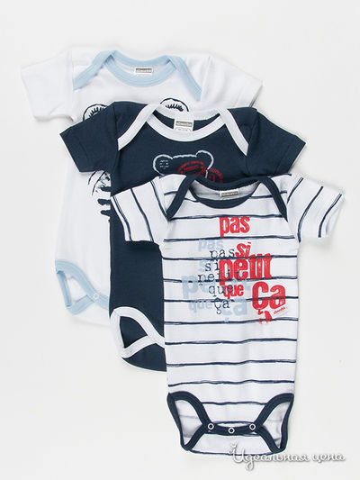 Боди Absorba, цвет белый, синий, голубой