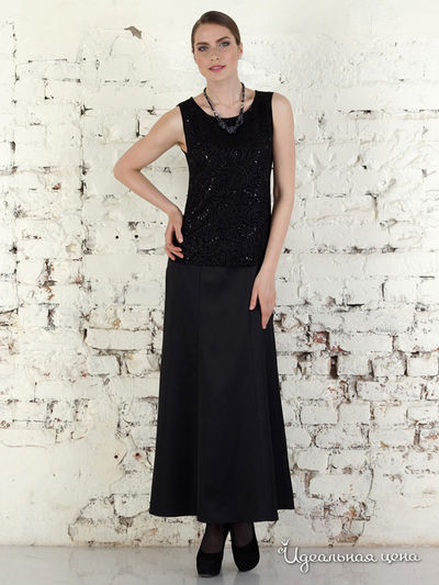 Блуза Valeria Lux, цвет черный, пайетки