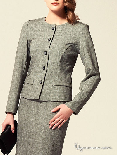 Жакет Valeria Lux, цвет светло-серый