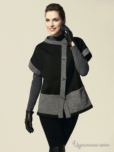 Жакет Valeria Lux, цвет чёрный, серый