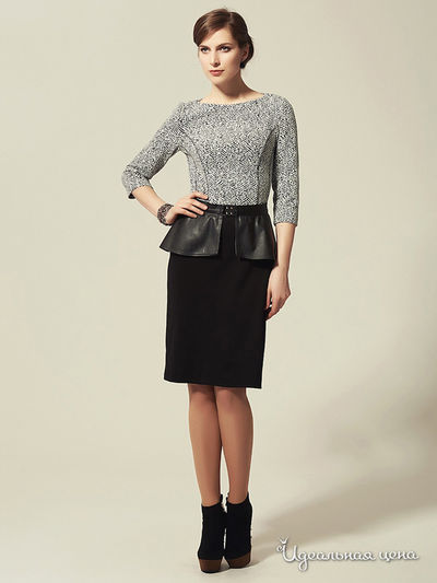 Платье Valeria Lux, цвет черный, белый