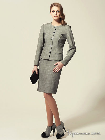 Юбка Valeria Lux, цвет светло-серый