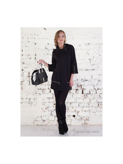 Туника Valeria Lux, цвет черный, молнии