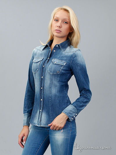 Блуза GAS, цвет синий