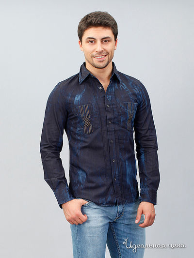 Рубашка GAS, цвет синий