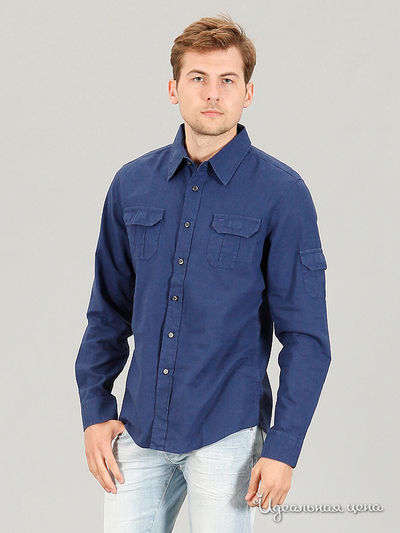 Рубашка GAS, цвет синий