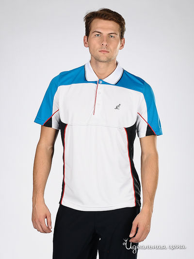 Поло Australian, цвет белый, синий