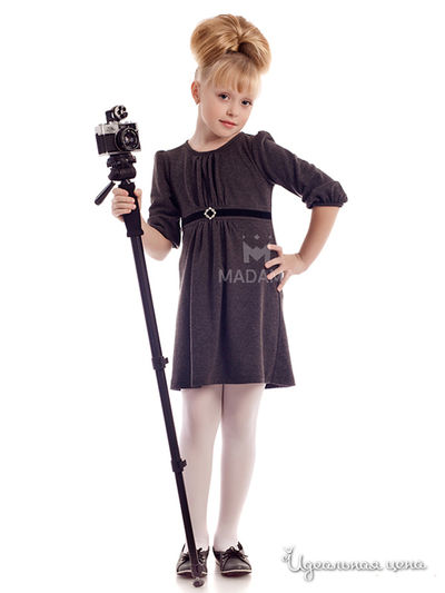 Платье Madama, цвет серый футер