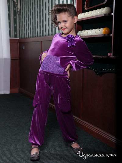 Брюки Madama, цвет фиолетовый