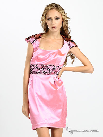 Платье Maria Rybalchenko, цвет розовый, черный