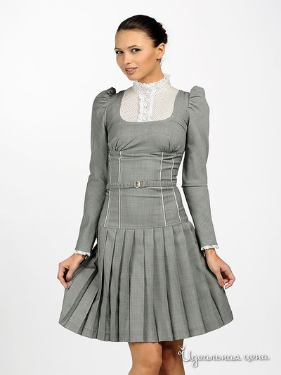 Платье Maria Rybalchenko, цвет серый, молочный