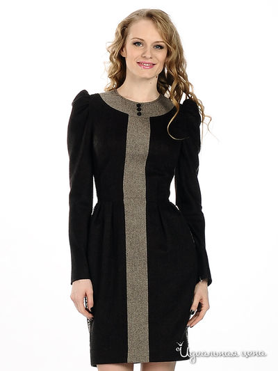 Платье Maria Rybalchenko, цвет черный, коричневый